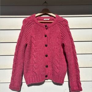Pink knitted Cardigan